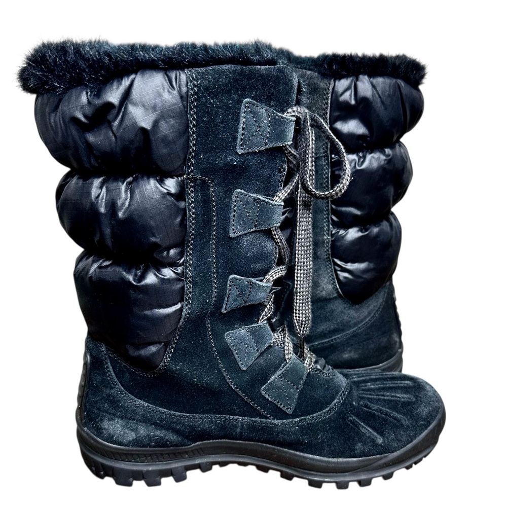Timberland Women's EarthKeepers Mt Holly Winter Snow Duck Boots Black Suede 8.5 - Picture 5 of 15